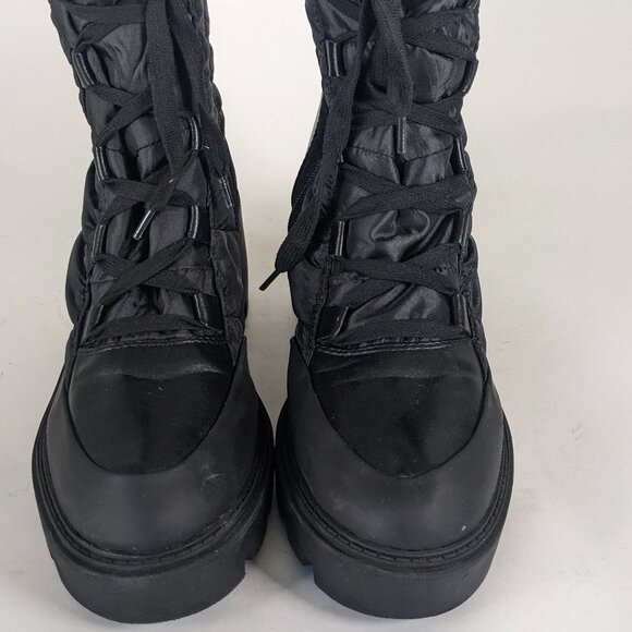 Steve Madden Pieper Lace-Up Lug Sole Chunky Heel Combat Boots Size 10M - NEW - Picture 2 of 7